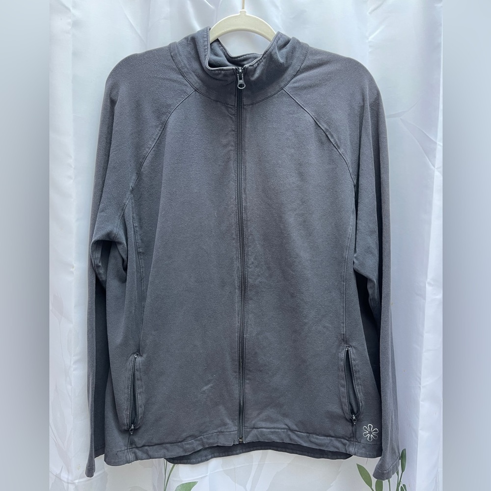 Old Navy Zip-Up Athletic Jacket - Gray - XXL